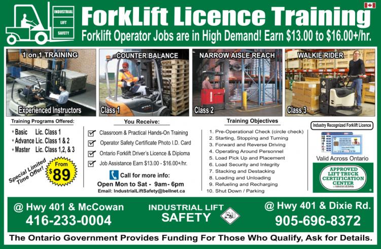 Forklift Training Mississauga